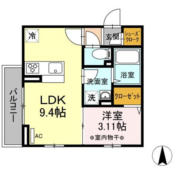 コンフォート北綾瀬の間取り