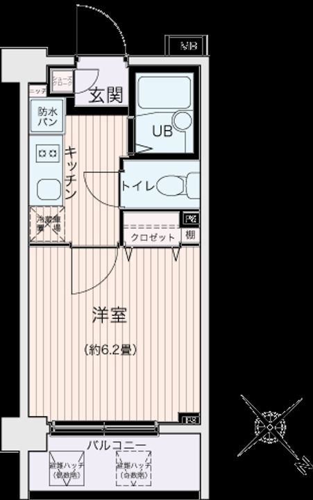エコロジー都立大学レジデンスの間取り