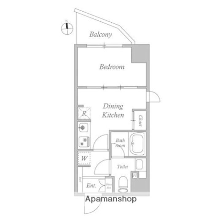 クオリタス門前仲町の間取り