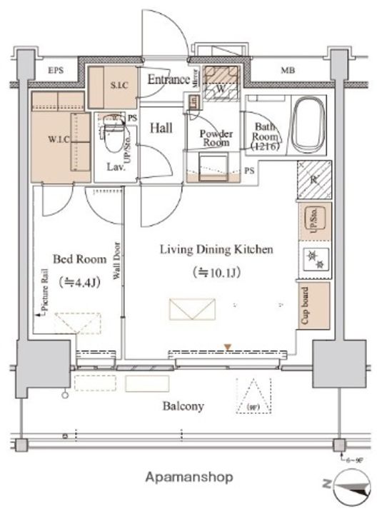 ブランシエスタ木場509の間取り