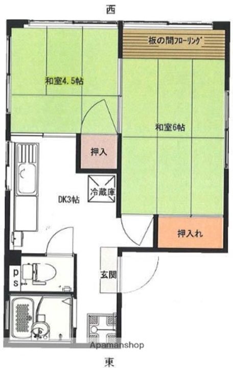 東京都三鷹市下連雀4丁目(マンション)の賃貸物件の間取り