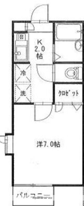 東京都三鷹市上連雀5丁目の賃貸アパートの間取り