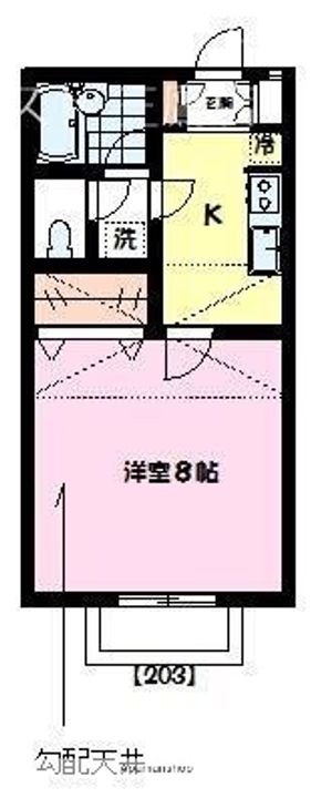 東京都武蔵野市境南町4丁目の賃貸アパートの間取り