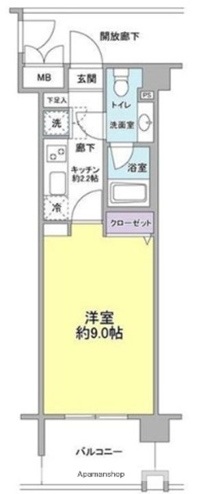 東京都武蔵野市吉祥寺本町2丁目の賃貸マンションの間取り