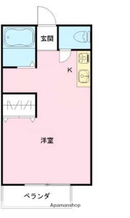 東京都三鷹市野崎1丁目の賃貸アパートの間取り