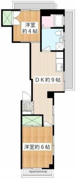 東京都杉並区高井戸東3丁目の賃貸マンションの間取り