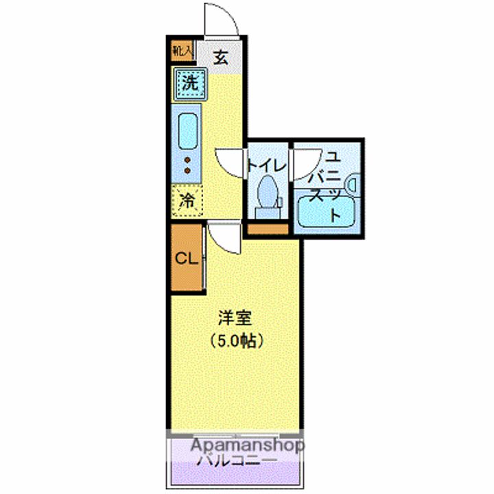 東京都小金井市東町4丁目の賃貸マンションの間取り