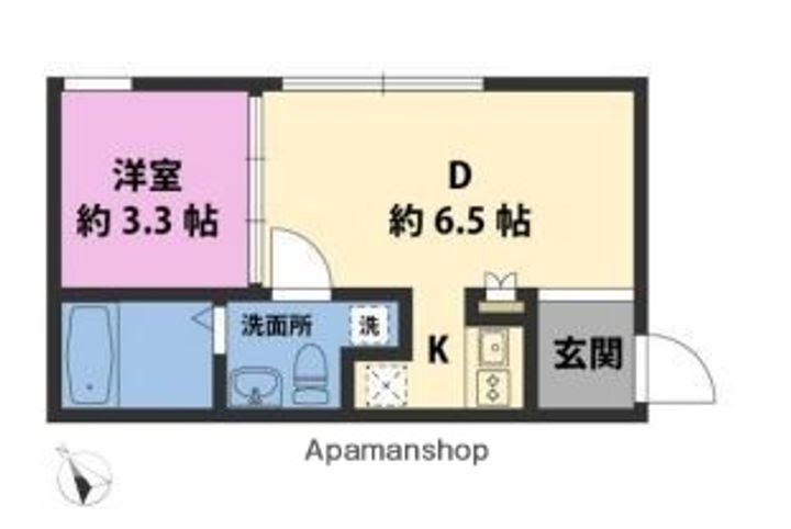 東京都杉並区和泉2丁目の賃貸アパートの間取り