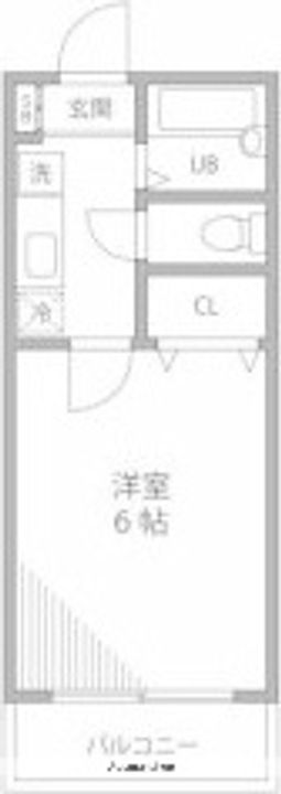 東京都三鷹市北野2丁目の賃貸アパートの間取り