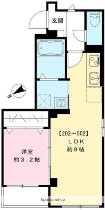 東京都西東京市富士町4丁目の賃貸マンションの間取り