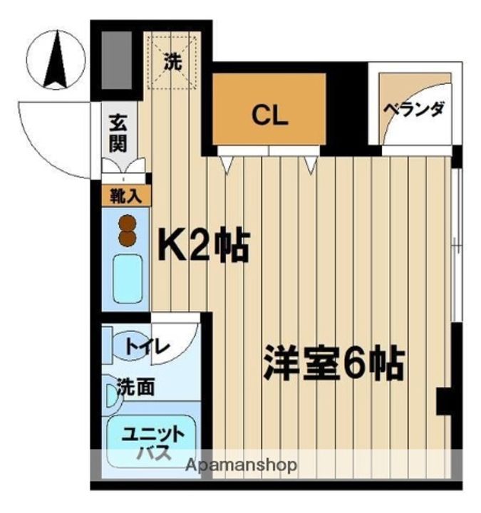 東京都杉並区和泉3丁目の賃貸マンションの間取り