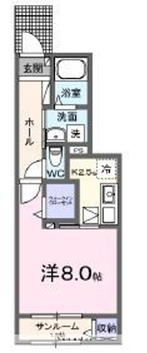 東京都小金井市関野町2丁目の賃貸アパートの間取り