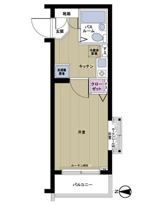 フェニックス新高円寺弐番館205の間取り
