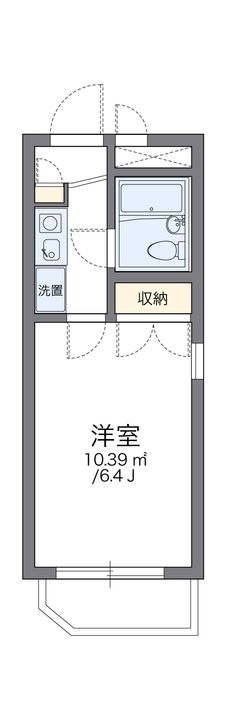 レオパレス常盤台第4の間取り