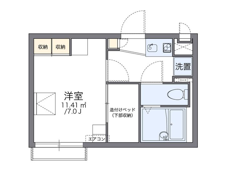 レオパレスクレインの間取り