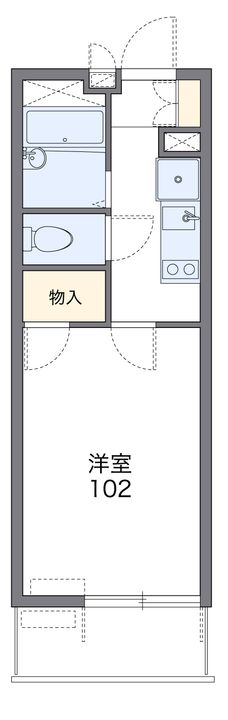 レオパレスFIORI高松の間取り
