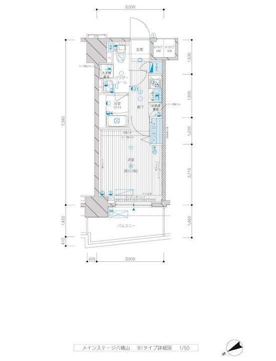 メインステージ八幡山の間取り