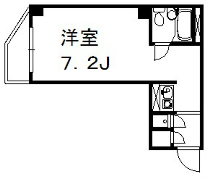 ミニヨンリドー203号室の間取り