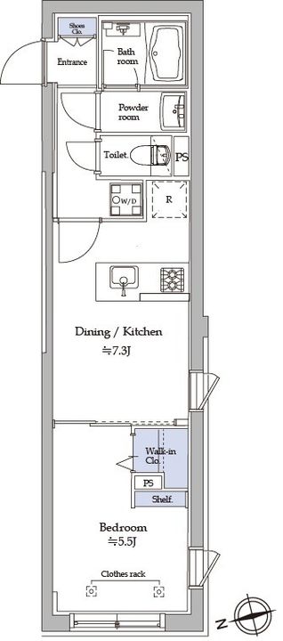 アトリオフラッツ中野の間取り