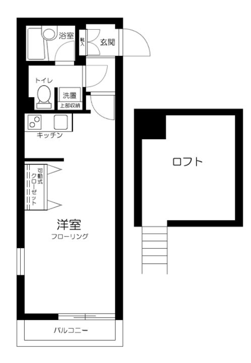 東京都板橋区東新町1丁目の賃貸アパートの間取り