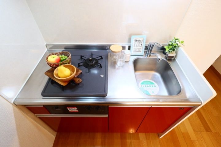 東京都板橋区東新町1丁目の賃貸アパートのキッチン