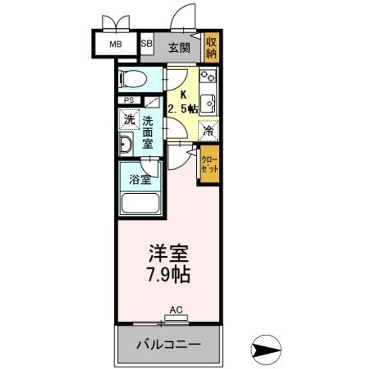 響の間取り
