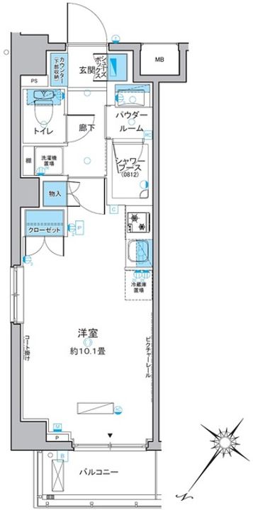 ルフォンプログレ中野富士見町の間取り