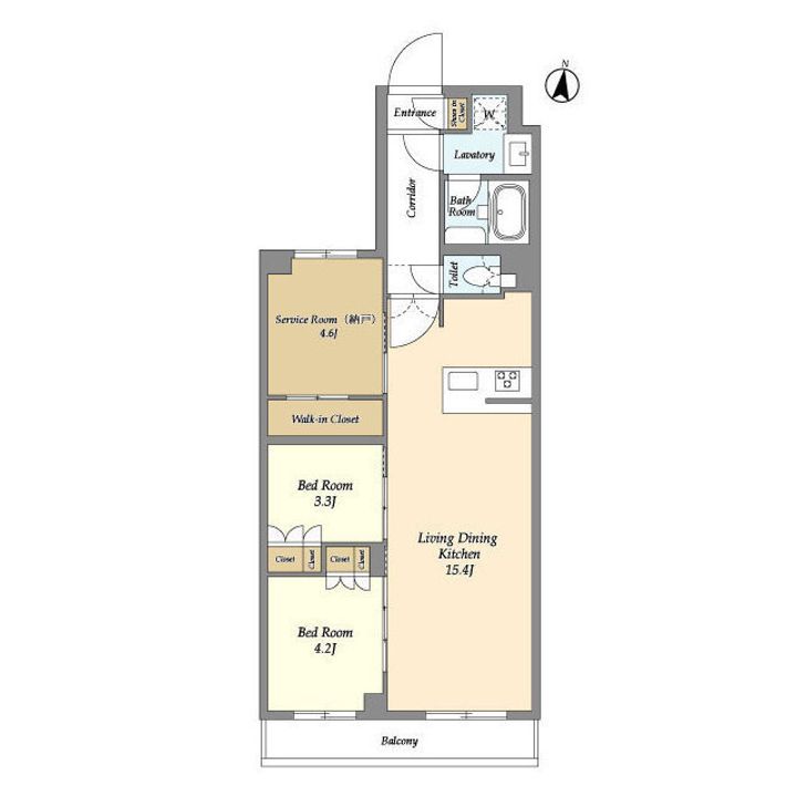 アジールコート練馬中村橋の間取り