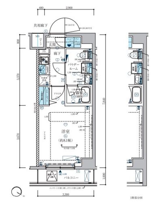 メインステージ板橋志村Ⅲ209号室の間取り