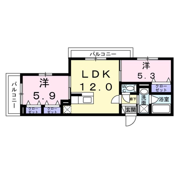 ヴィレッジ キールの間取り