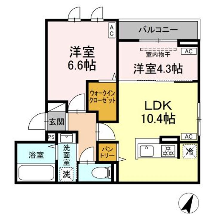 セレスティア坂下の間取り