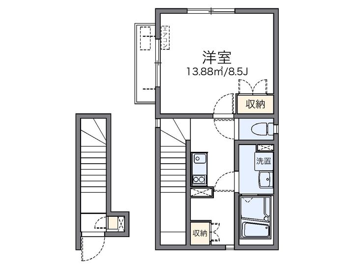 レオネクストAKIの間取り