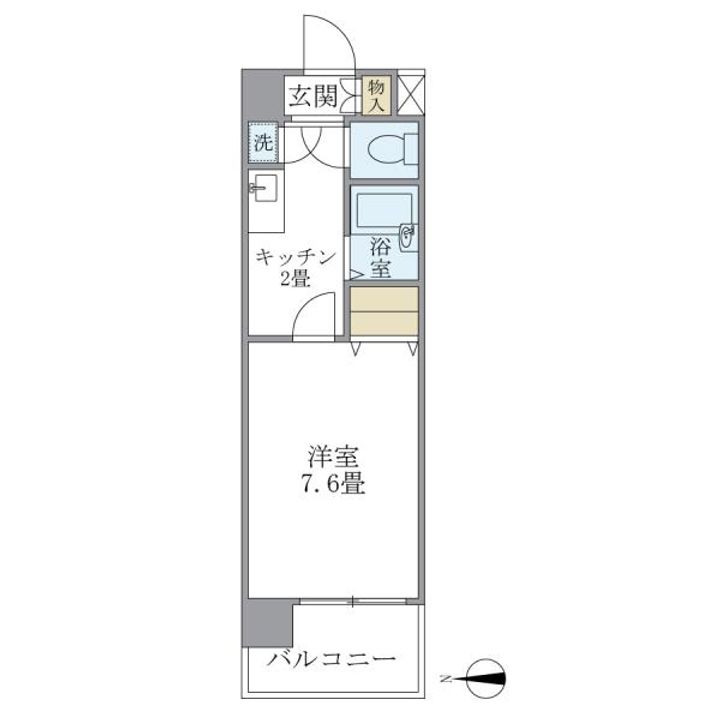 イーストコート芝の間取り
