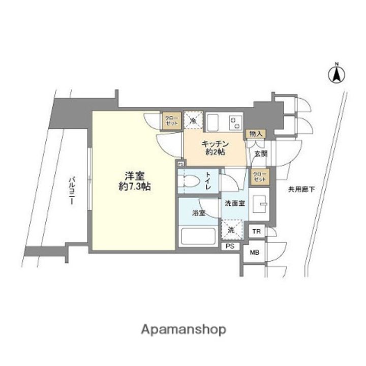 クオリア門前仲町の間取り