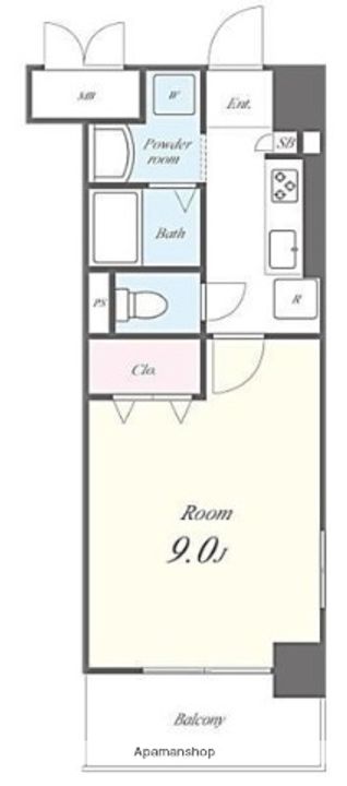 ルピナス・住吉401の間取り