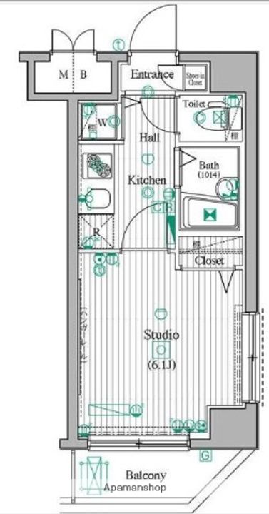 ガーラ・シティ東陽町の間取り