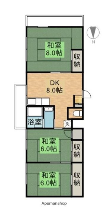 旭マンションの間取り