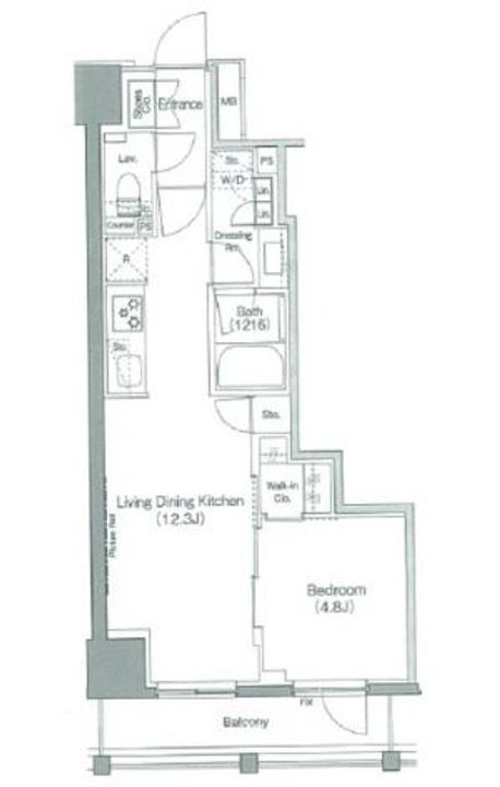 ザ・パークハビオ日本橋箱崎町の間取り