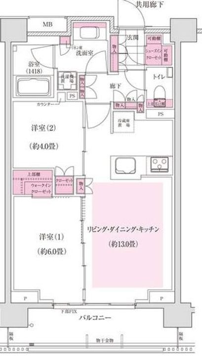 ディームス東陽町の間取り