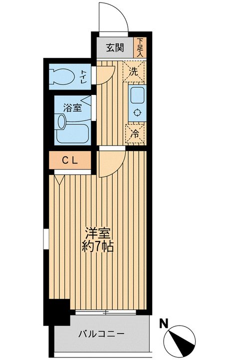 レジディア浦安Ⅱの間取り