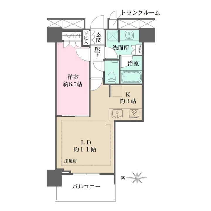パークハウス清澄白河タワーの間取り