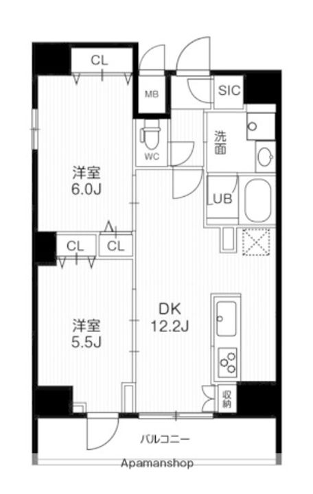 ジェノヴィア両国Vスカイガーデンの間取り