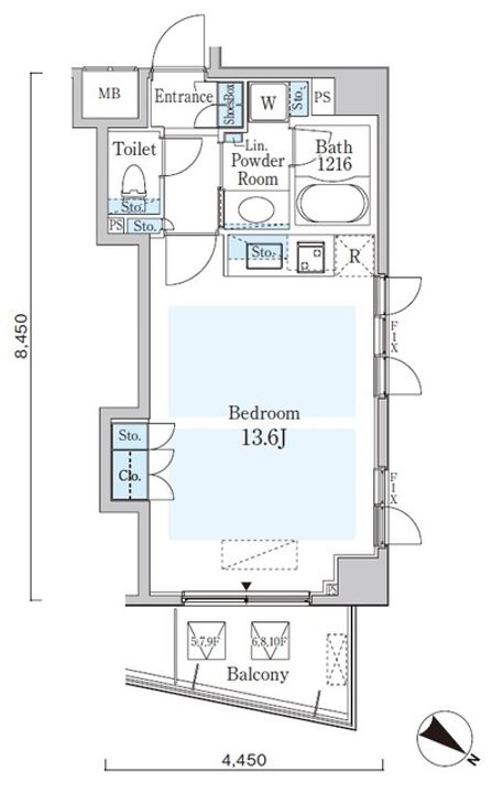 オーキッドレジデンス六本木の間取り