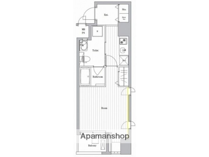 ニューシティアパートメンツ新川Ⅱの間取り