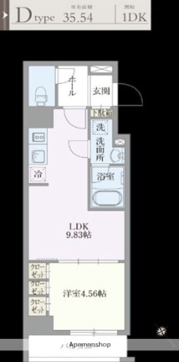 ベルエスパス箱崎の間取り