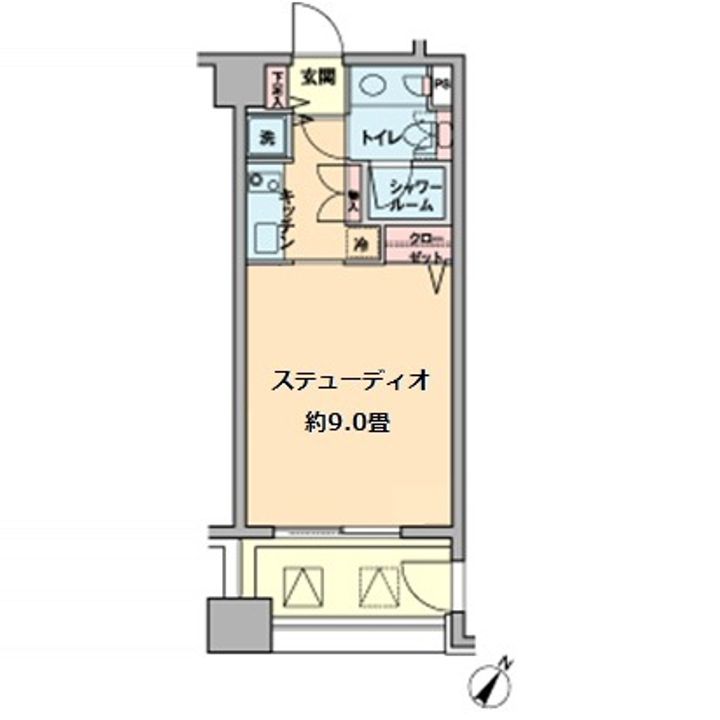 カスタリア水天宮の間取り