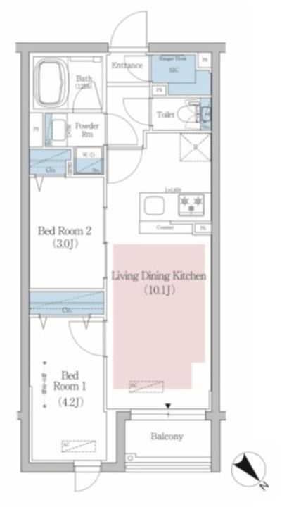 アーバネックス文京小石川の間取り