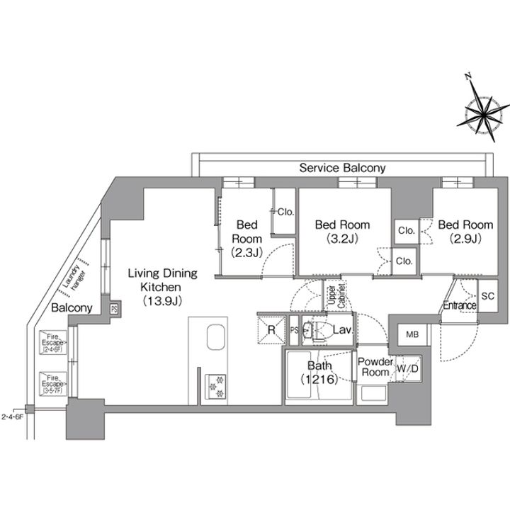 コンフォリア東葛西の間取り