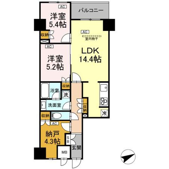 サンジョイアゼロの間取り