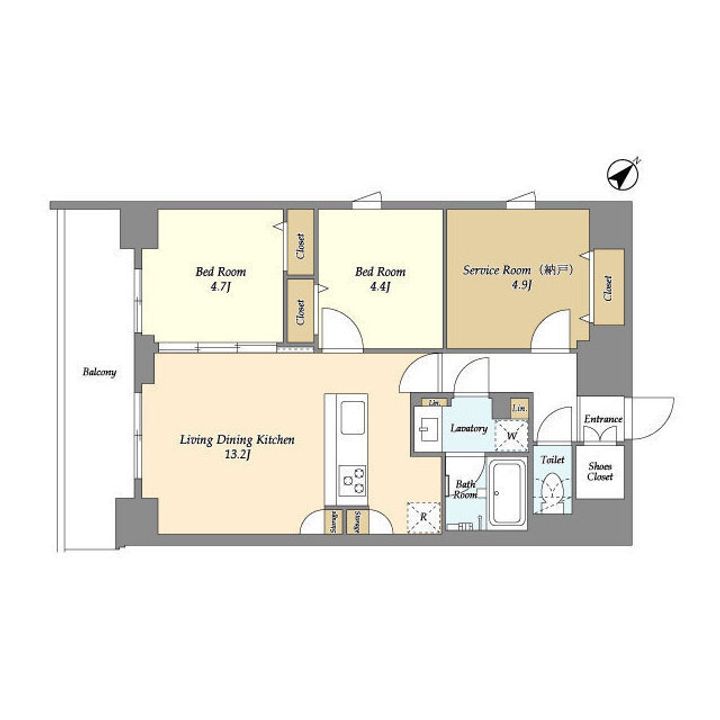 グランカーサ平井の間取り